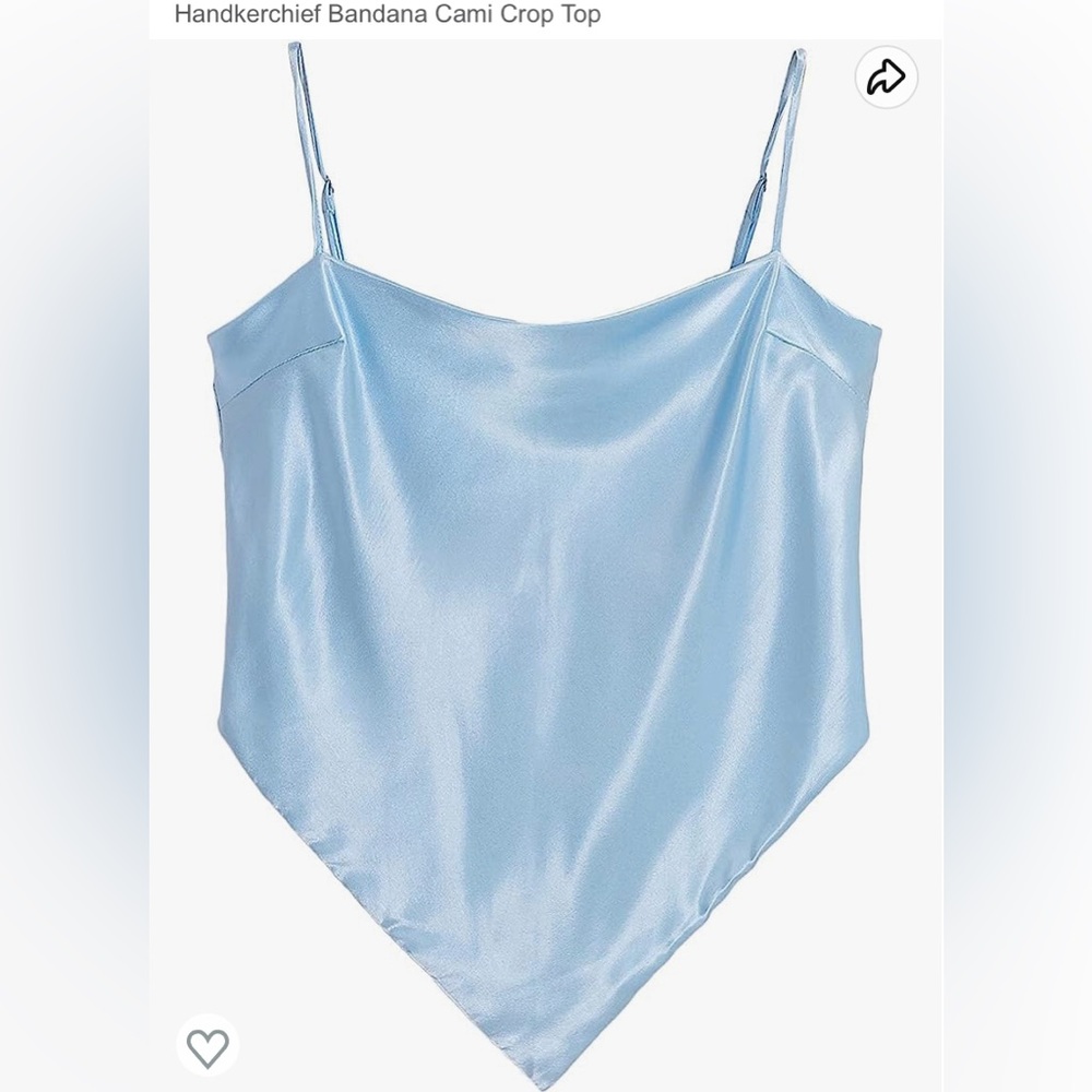 Light blue bandana top